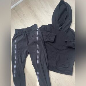 Old Navy Black and White Joggers Set